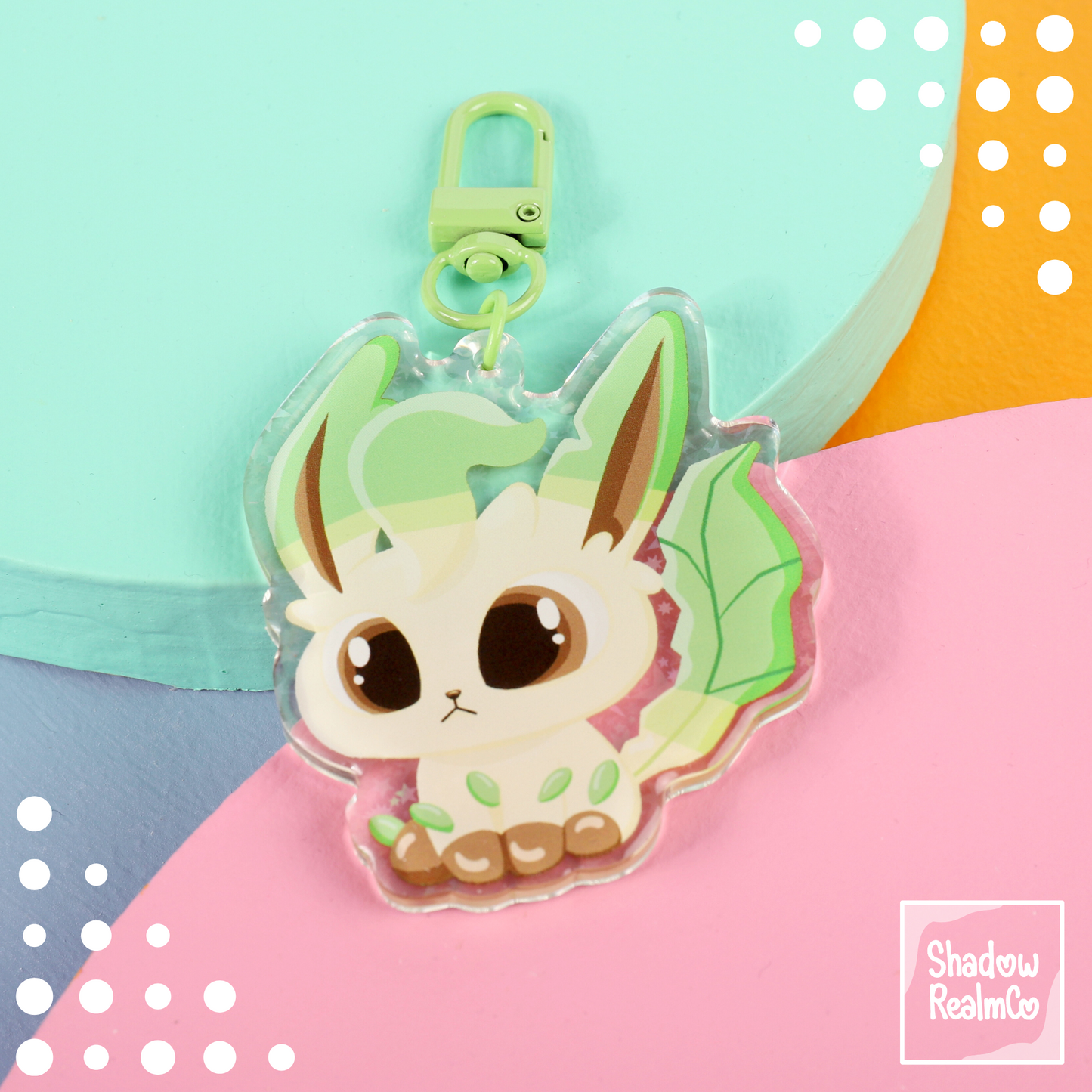 Eeveelution Double Sided Keychain | LEAFEON