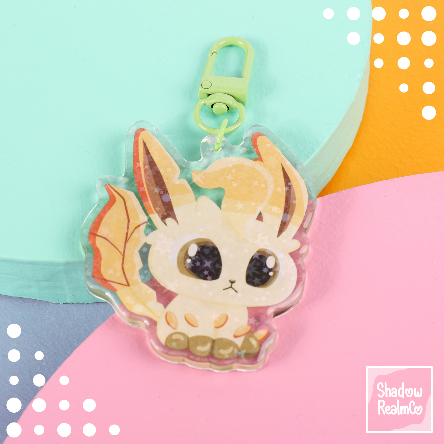 Eeveelution Double Sided Keychain | LEAFEON