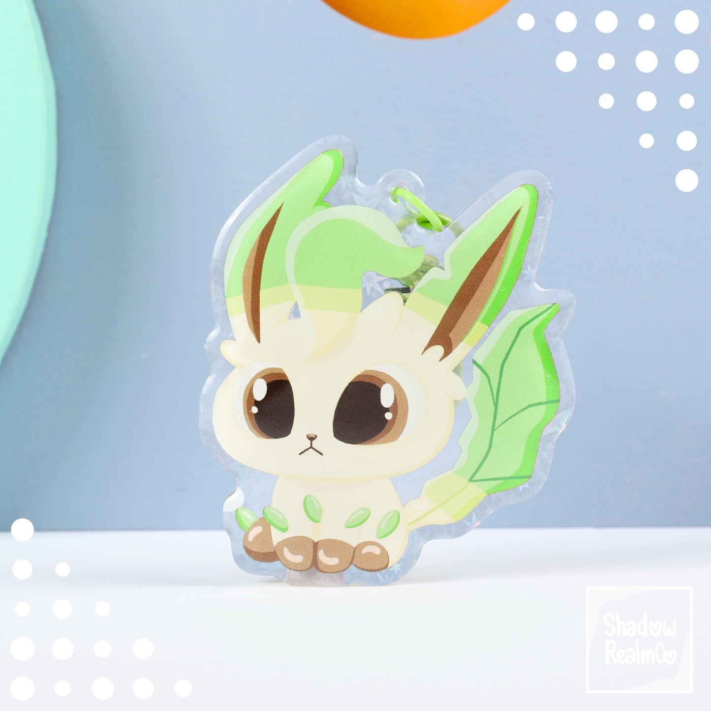 Eeveelution Double Sided Keychain | LEAFEON