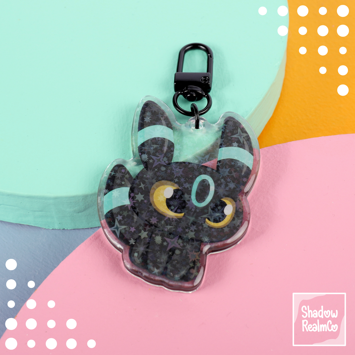 Eeveelution Double Sided Keychain | UMBREON