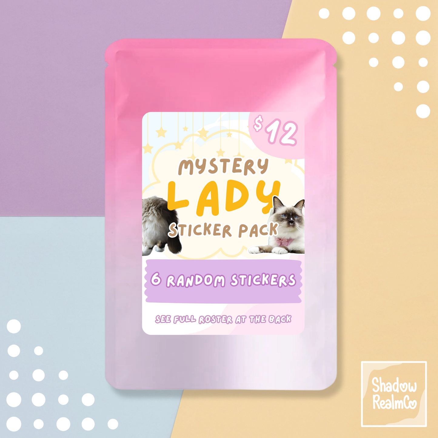 Lady Mystery Stickers Blind Bag (6 Stickers)