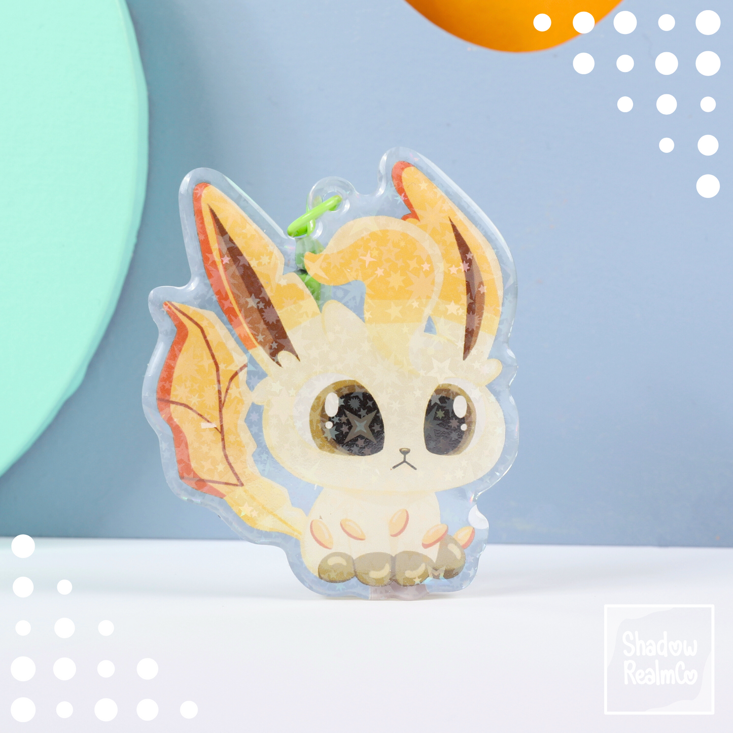 Eeveelution Double Sided Keychain | LEAFEON