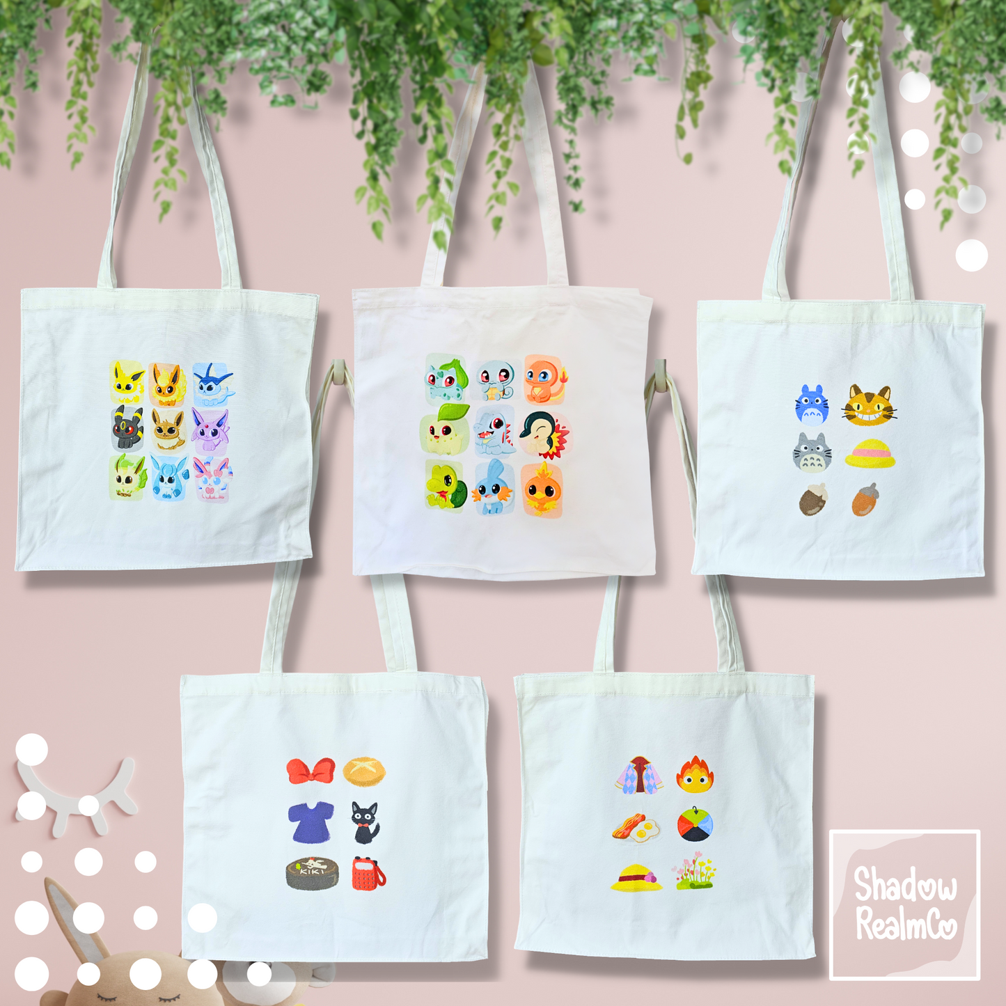 Totoro Cotton Tote Bag