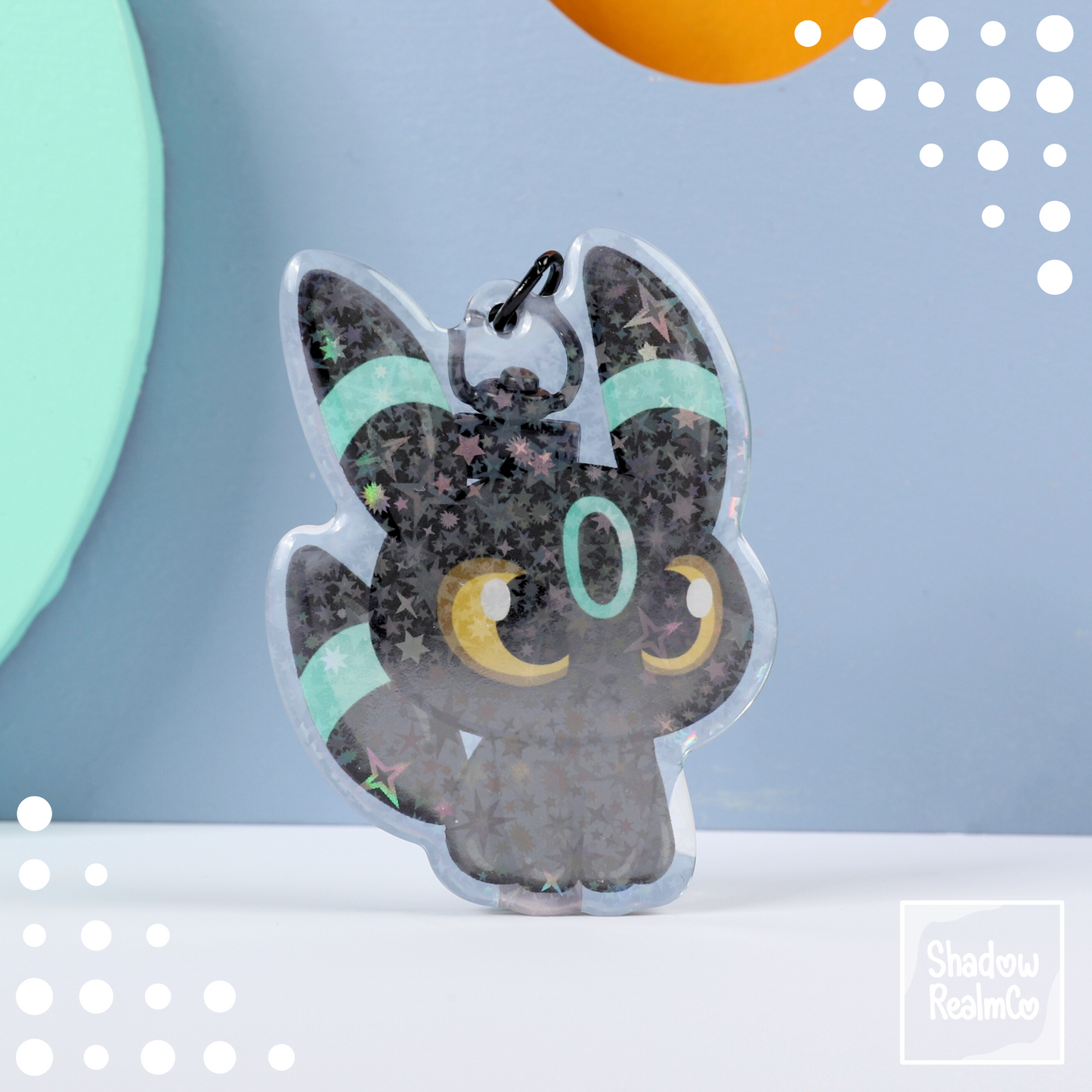 Eeveelution Double Sided Keychain | UMBREON