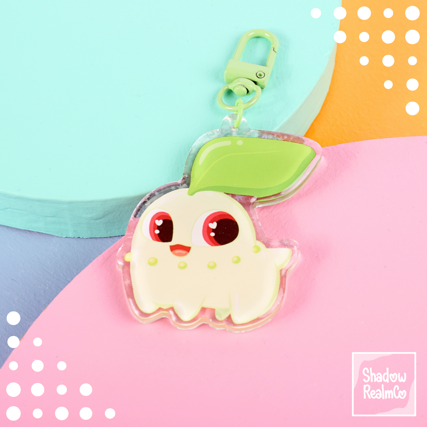 Starter Double Sided Keychain | CHIKORITA