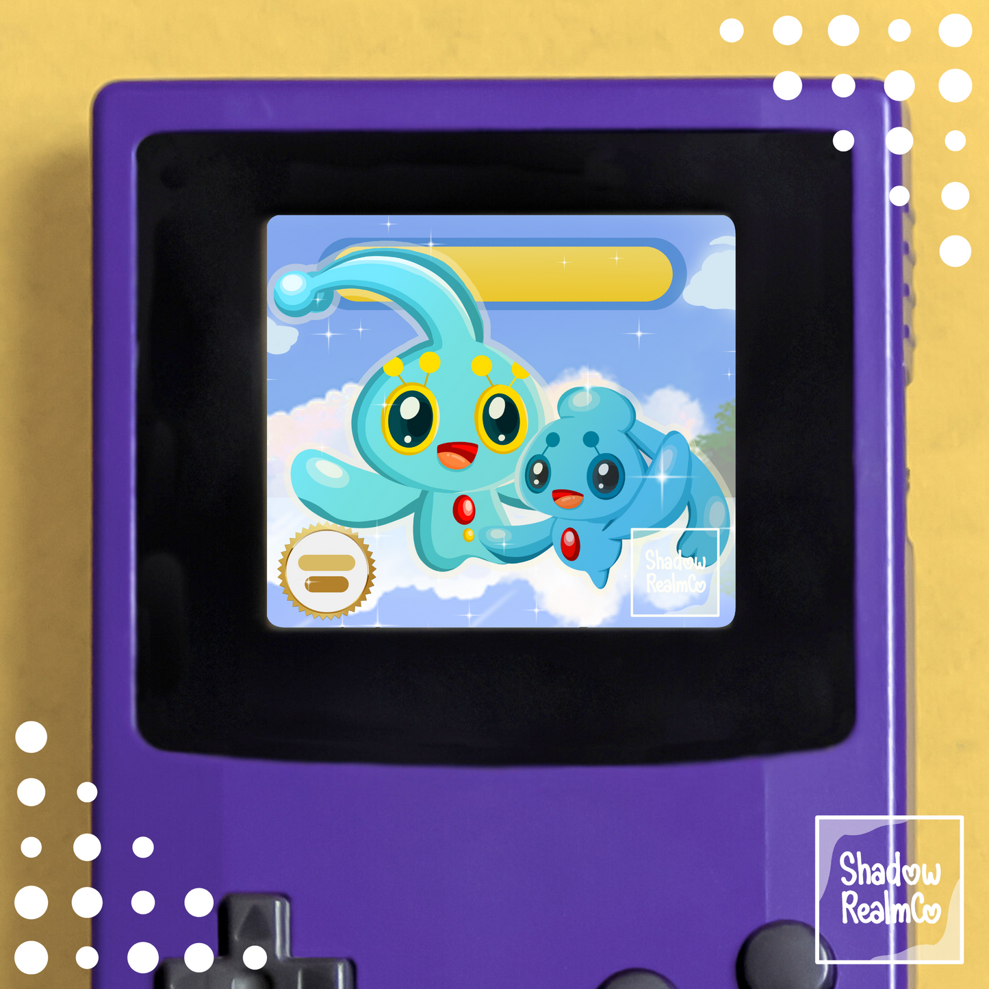 Manaphy GBC Shaker Holographic Keychain