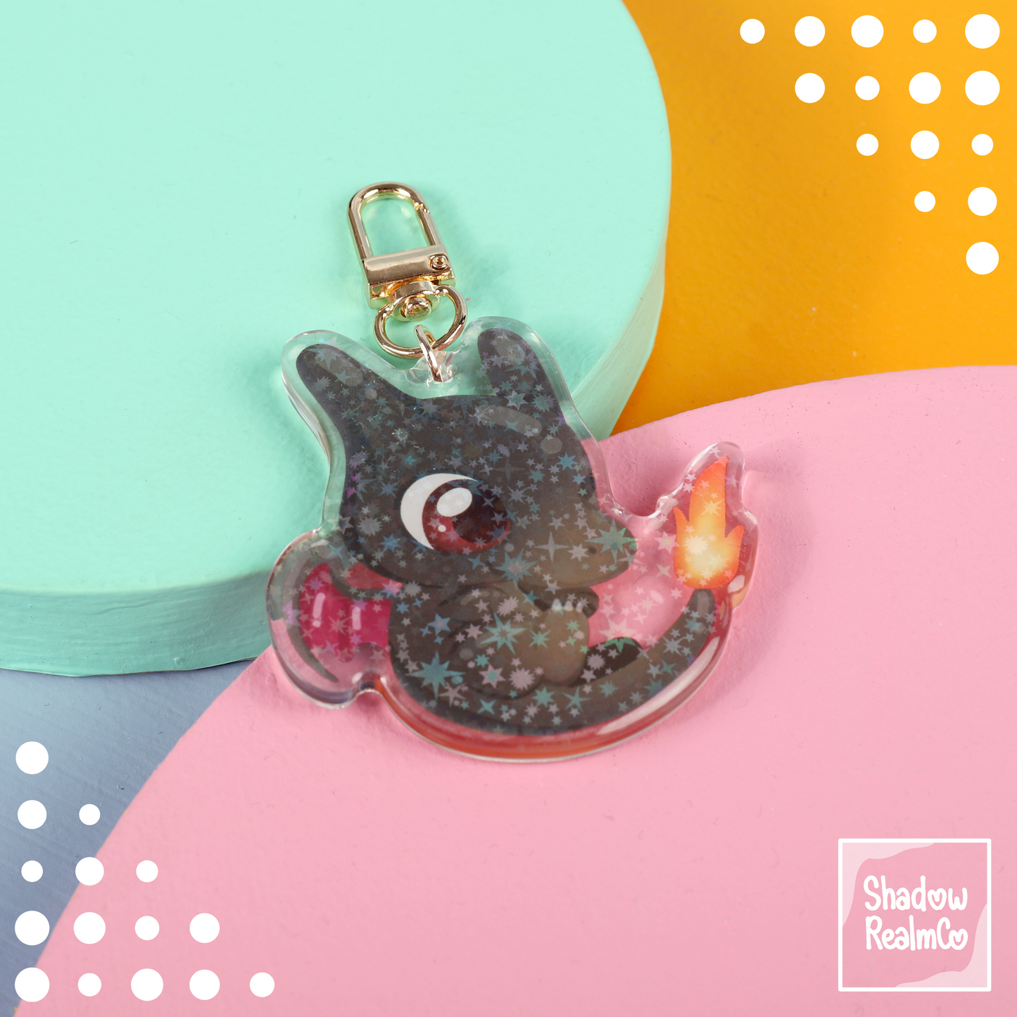 Cute Double Sided Keychain | CHARIZARD