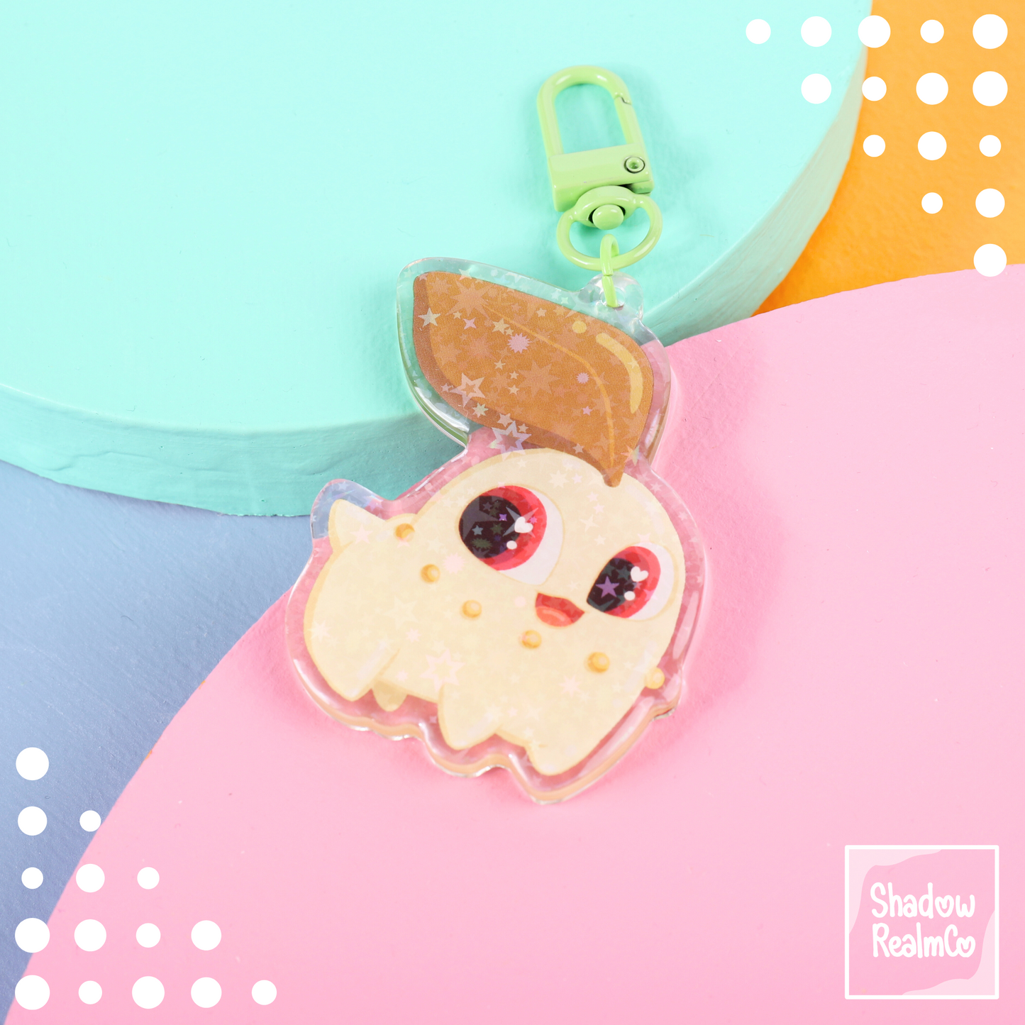 Starter Double Sided Keychain | CHIKORITA