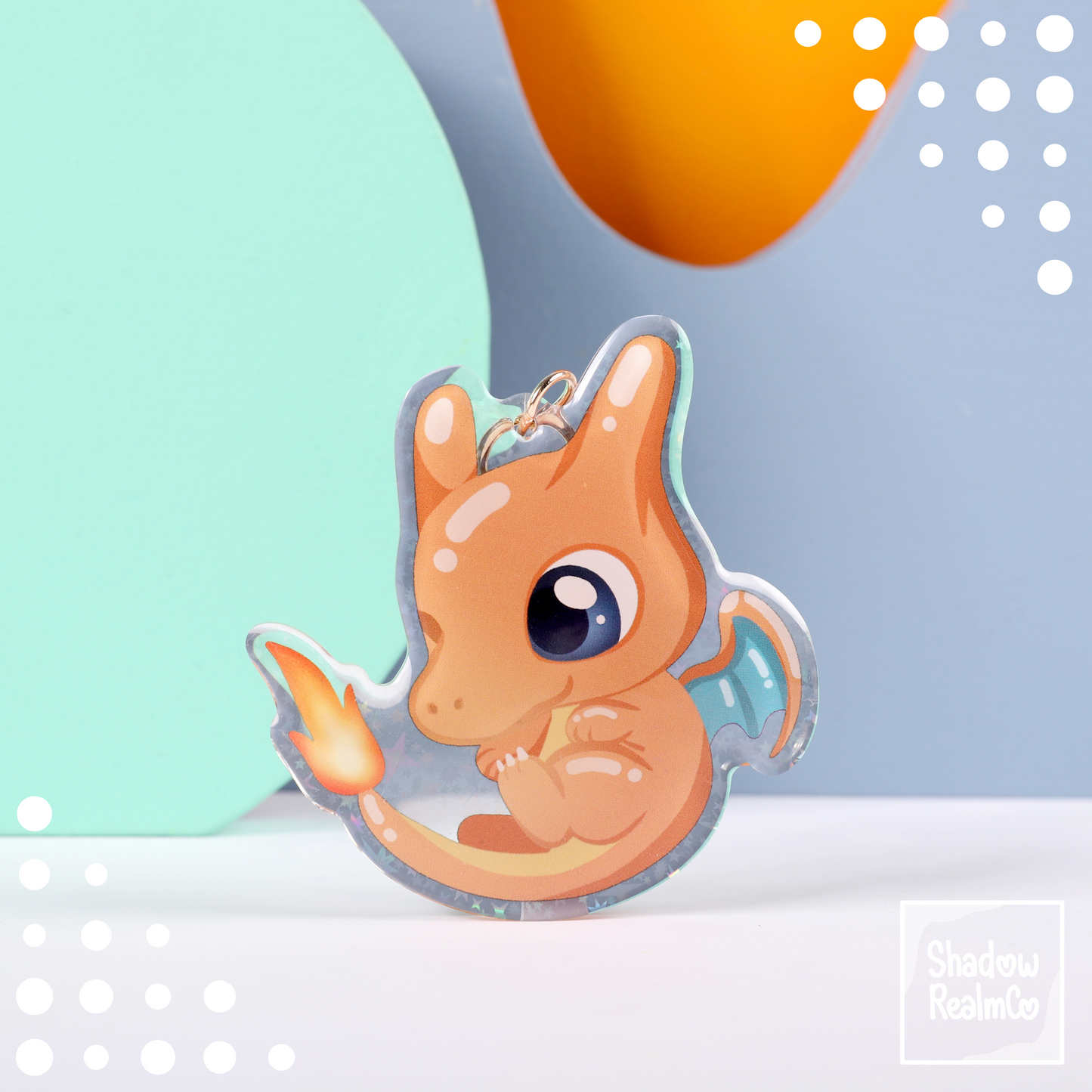 Cute Double Sided Keychain | CHARIZARD