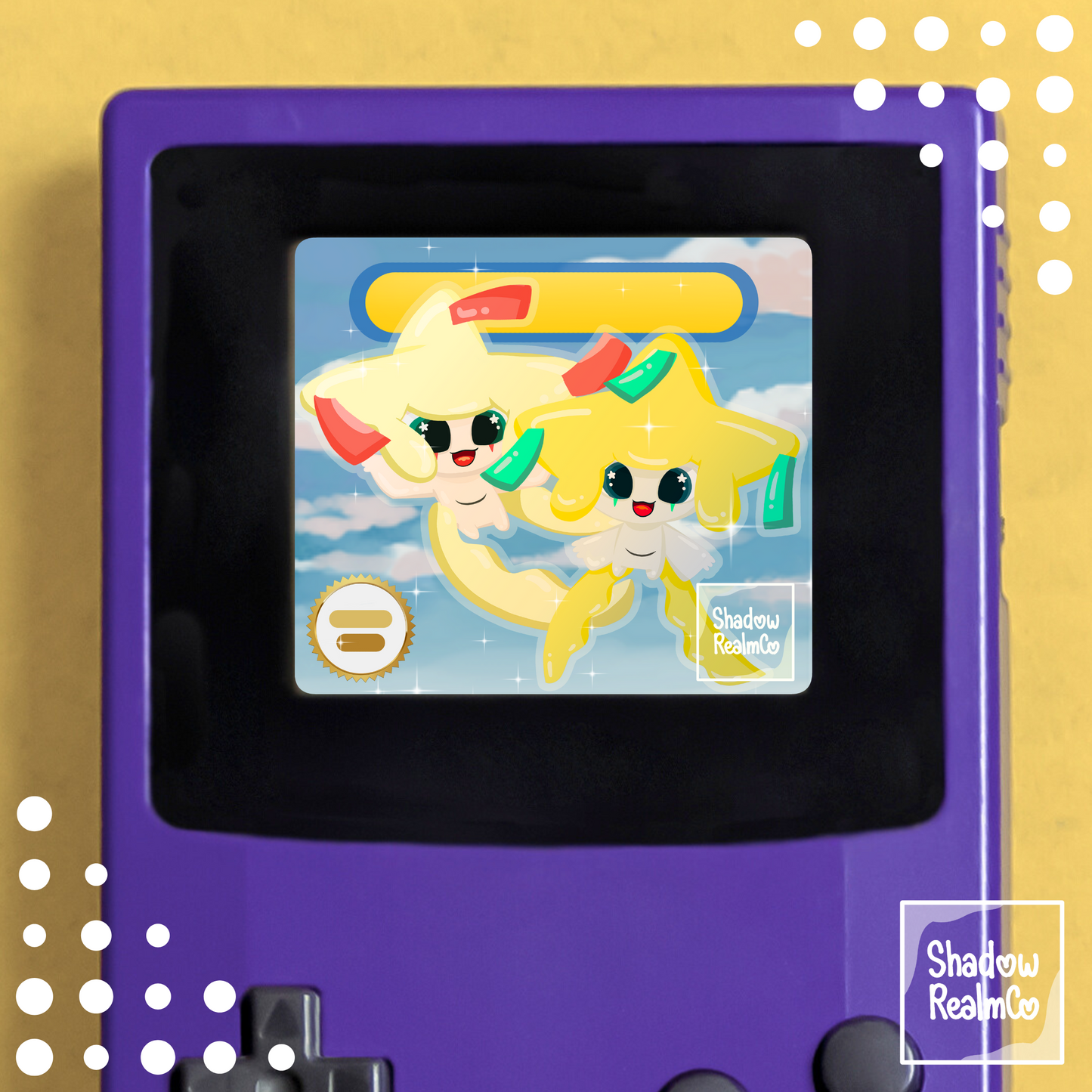 Jirachi GBC Shaker Holographic Keychain | Glow in the Dark