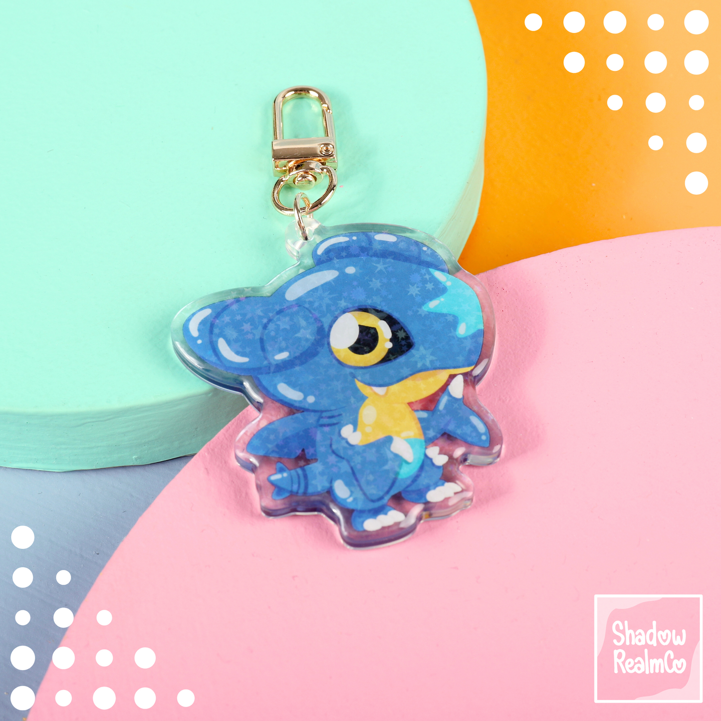 Cute Double Sided Keychain | GARCHOMP