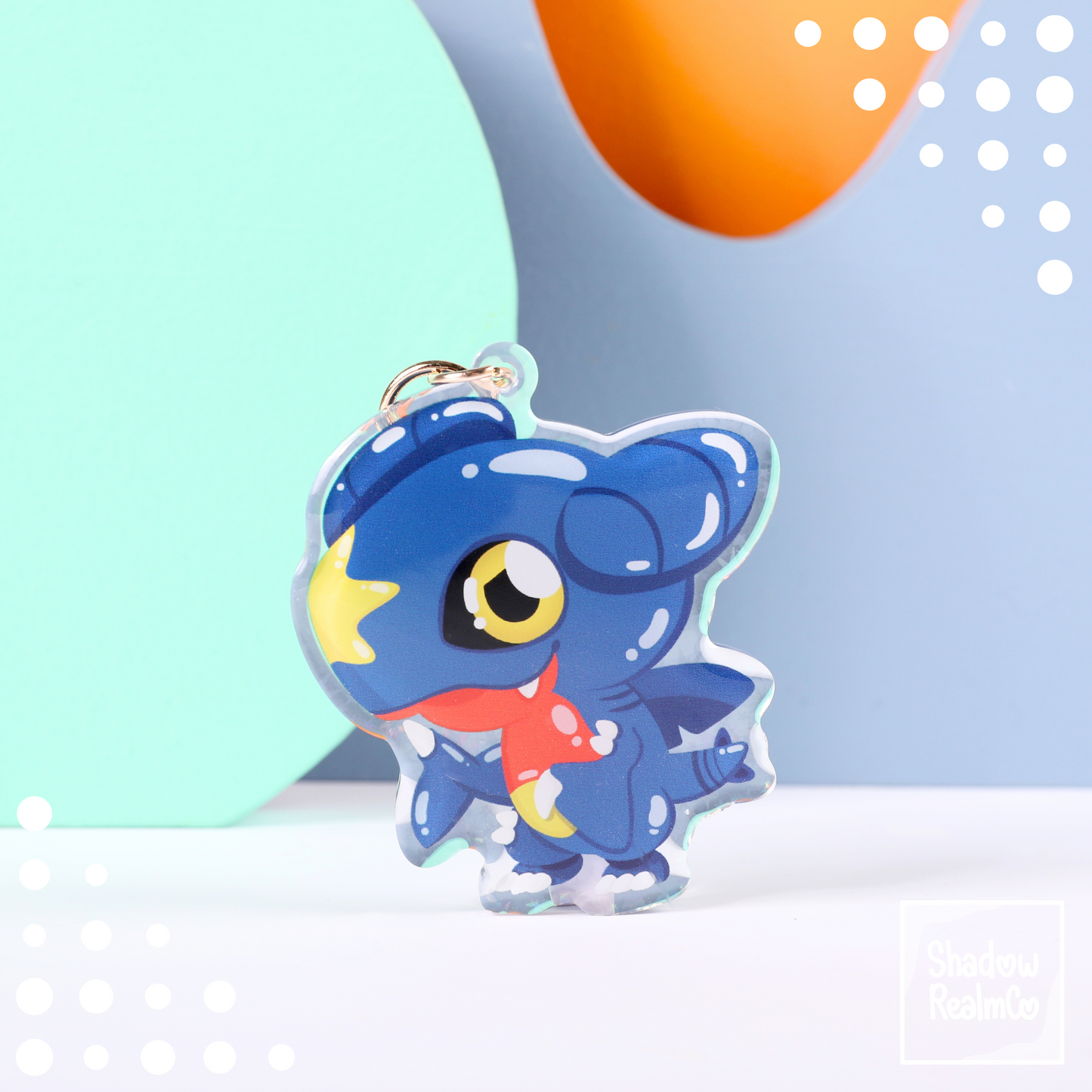 Cute Double Sided Keychain | GARCHOMP