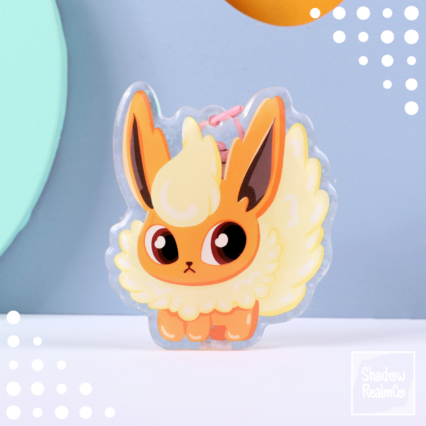 Eeveelution Double Sided Keychain | FLAREON