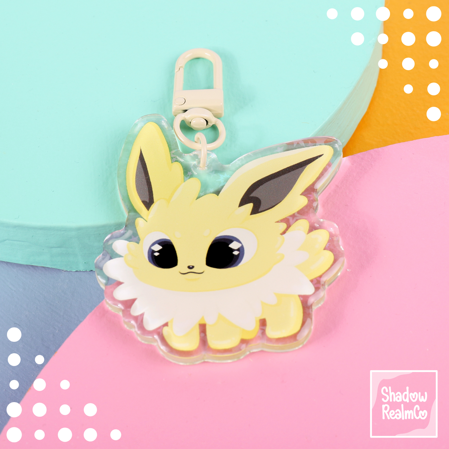 Eeveelution Double Sided Keychain | JOLTEON