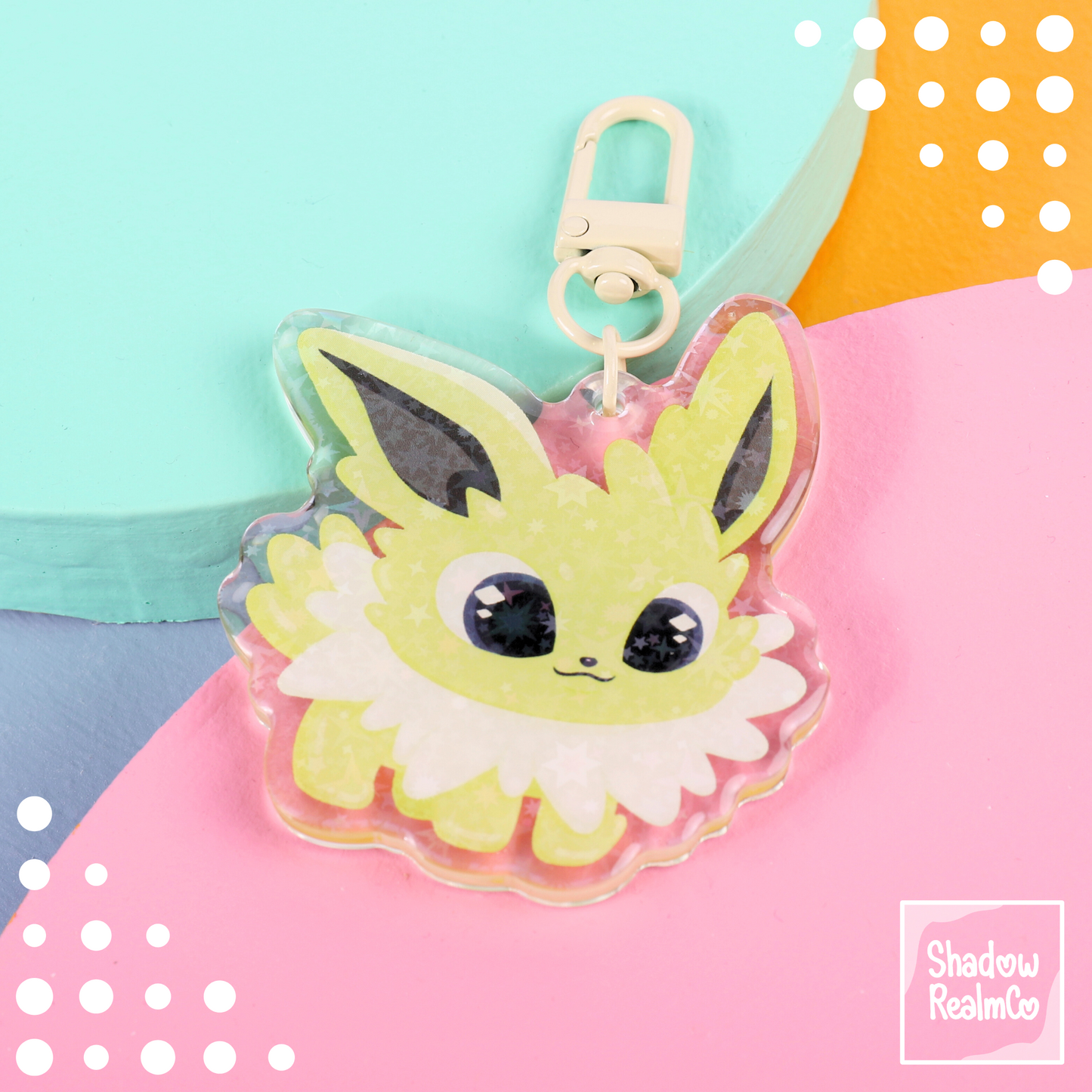 Eeveelution Double Sided Keychain | JOLTEON