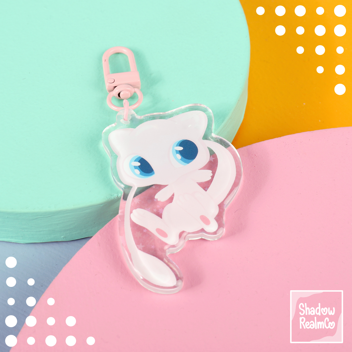 Cute Double Sided Keychain | MEW