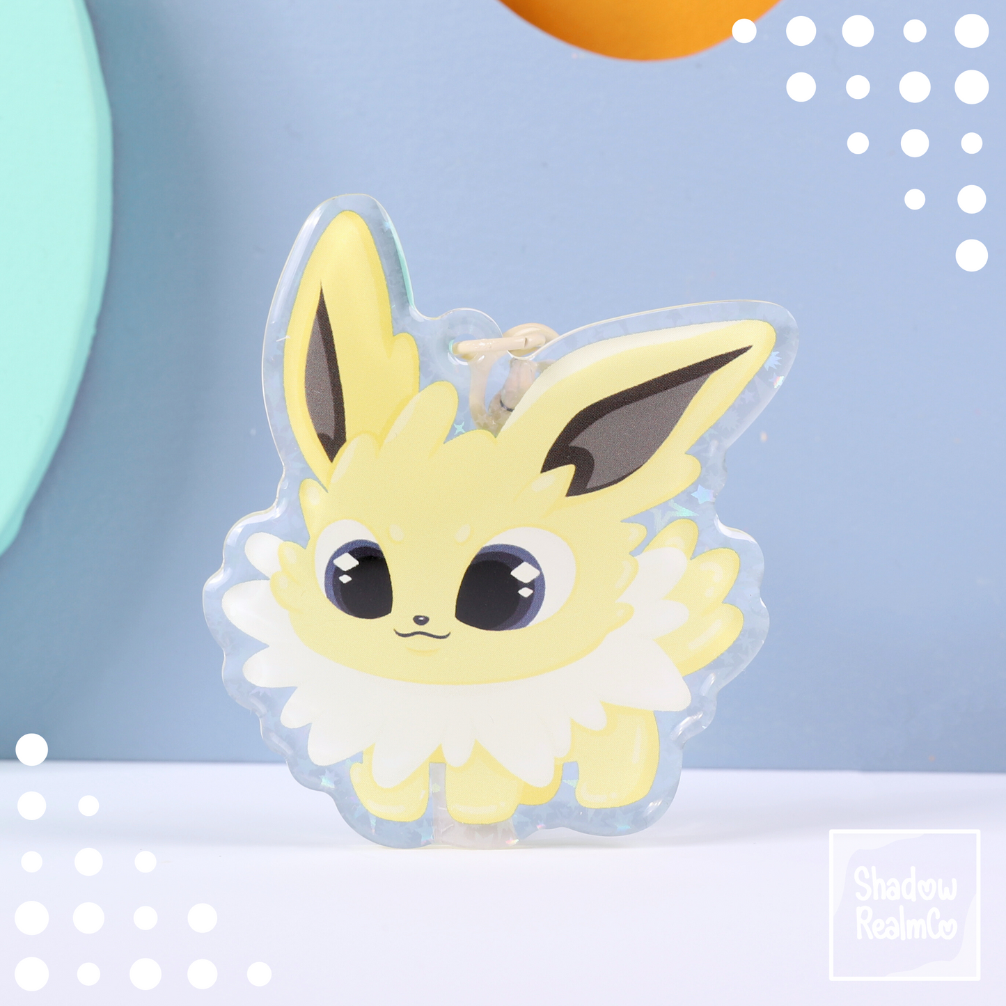 Eeveelution Double Sided Keychain | JOLTEON