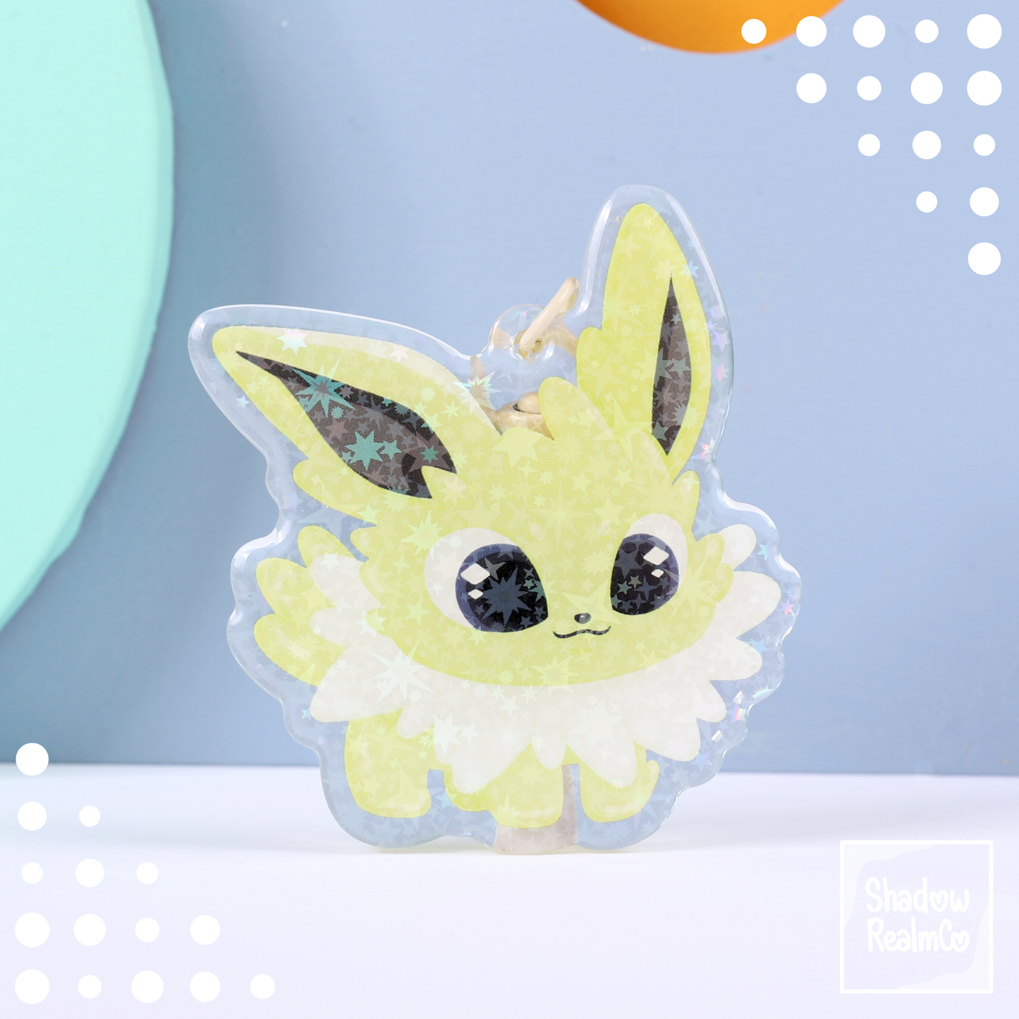 Eeveelution Double Sided Keychain | JOLTEON