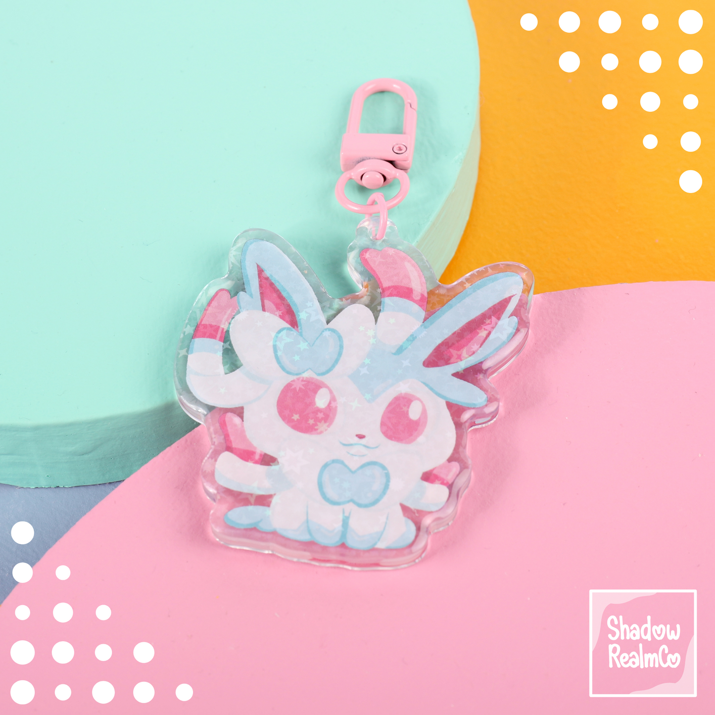 Eeveelution Double Sided Keychain | SYLVEON