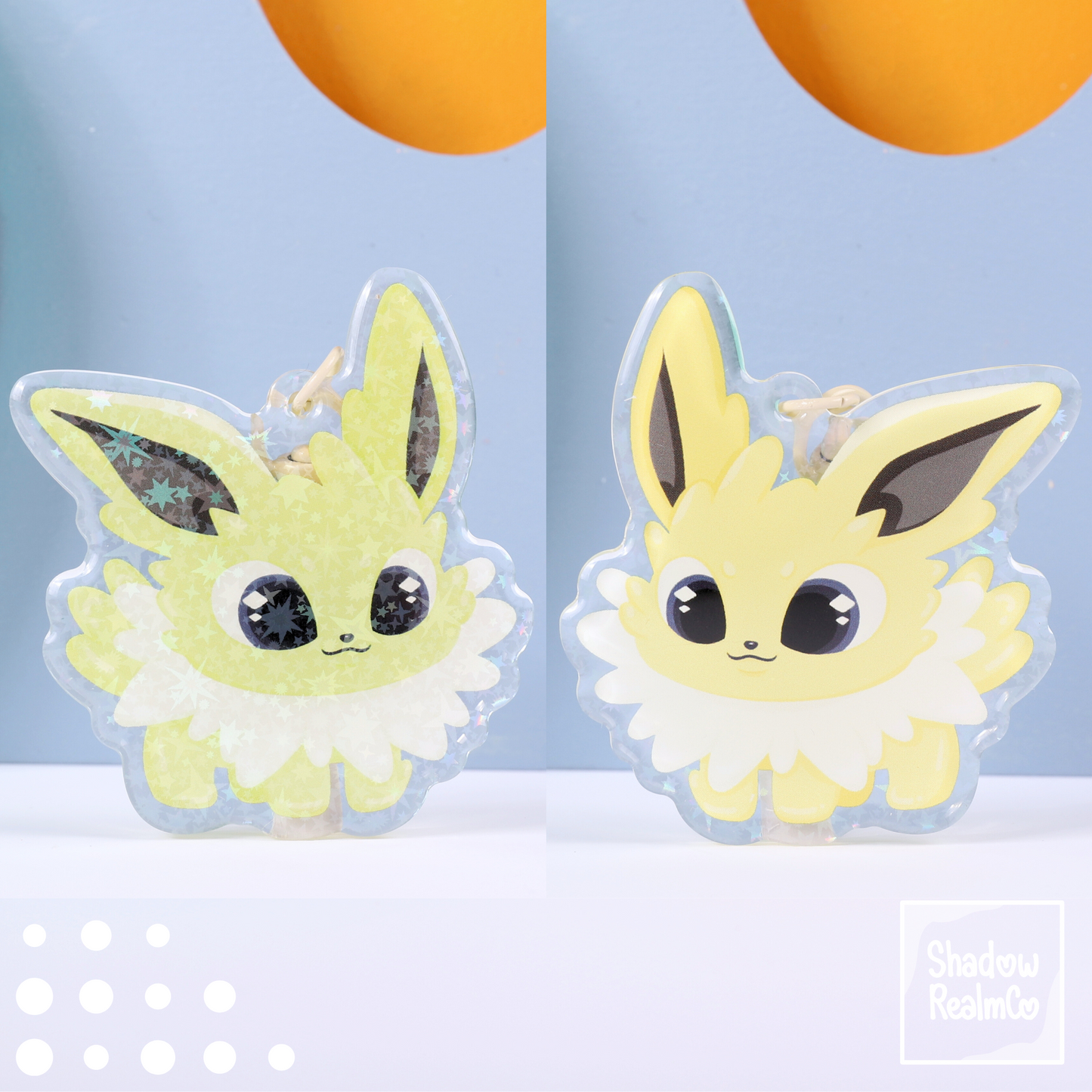 Eeveelution Double Sided Keychain | JOLTEON