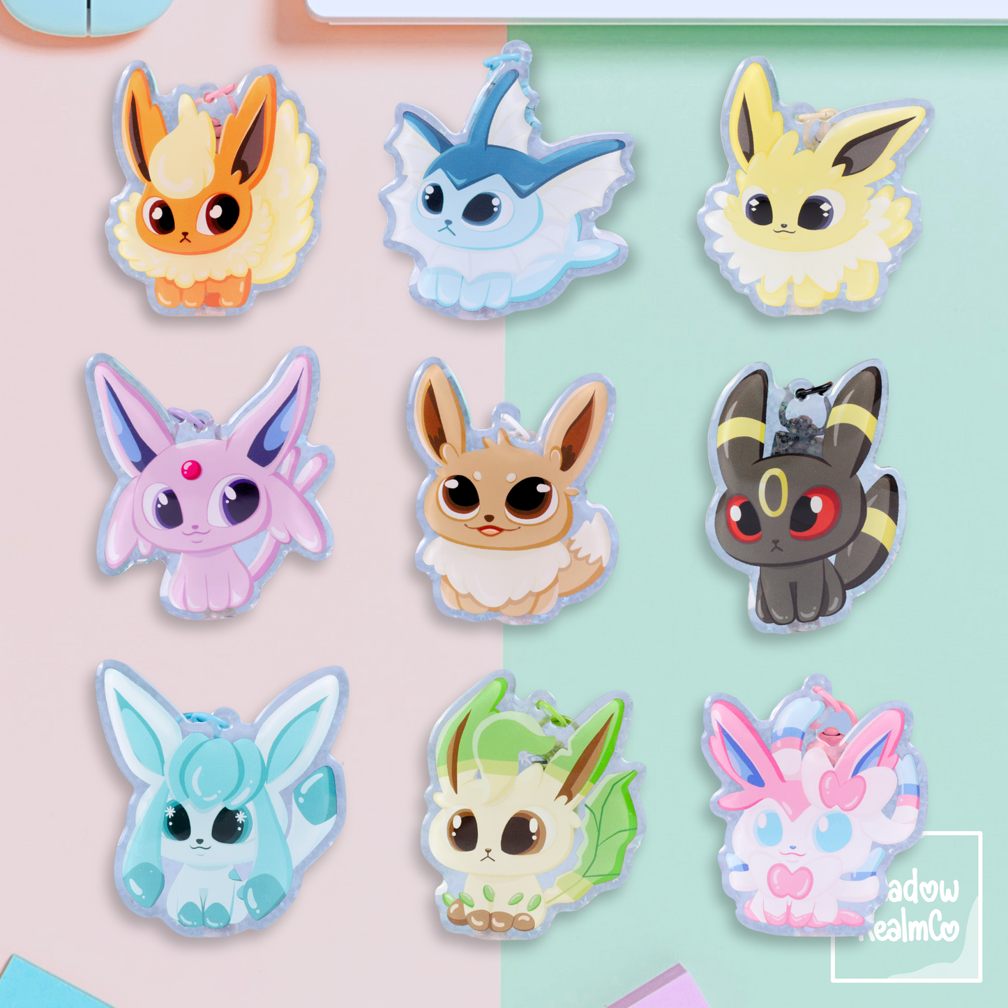 Eeveelution Double Sided Keychain | SYLVEON