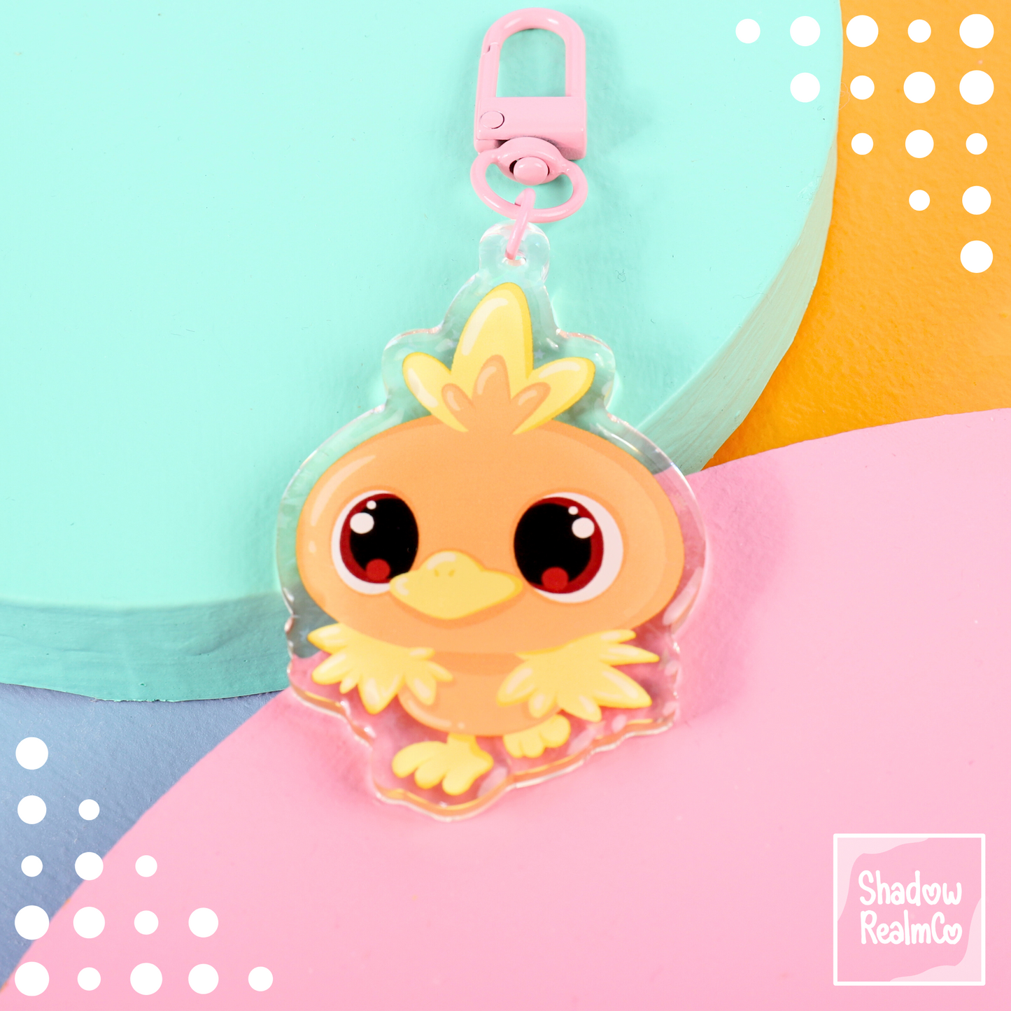 Starter Double Sided Keychain | TORCHIC