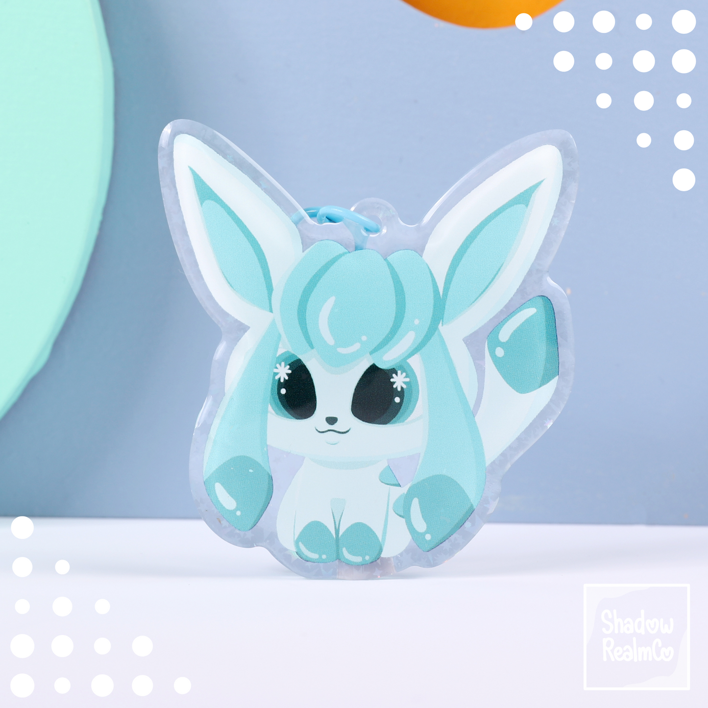 Eeveelution Double Sided Keychain | GLACEON