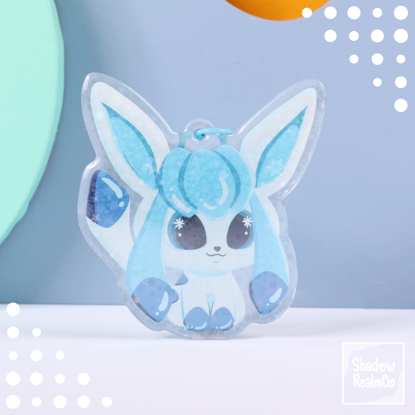 Eeveelution Double Sided Keychain | GLACEON