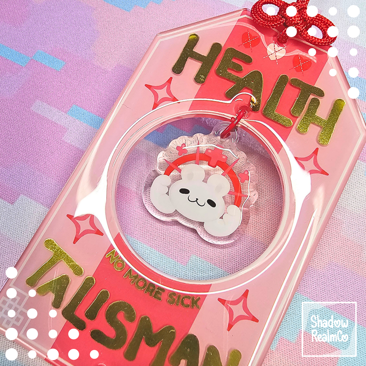 Gold Foil Epoxy Health Talisman
