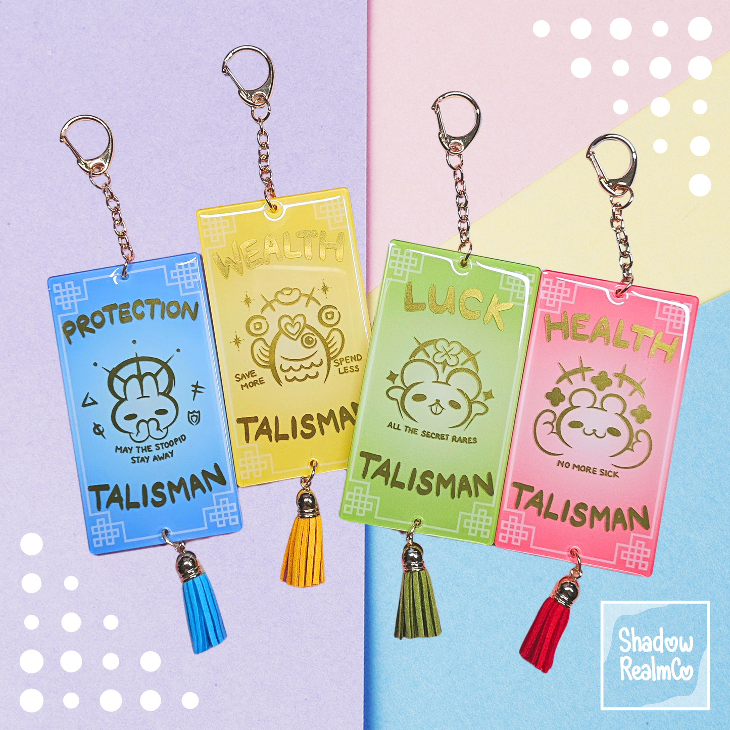 Gold Foil Hanging Talismans