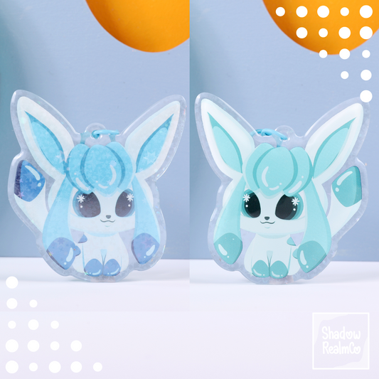 Eeveelution Double Sided Keychain | GLACEON