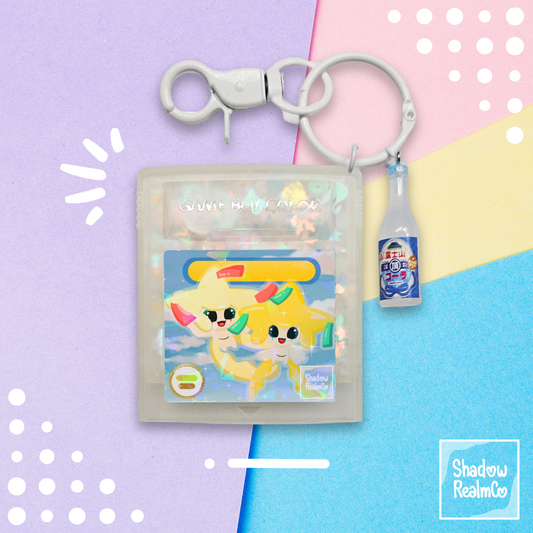 Jirachi GBC Shaker Holographic Keychain | Glow in the Dark