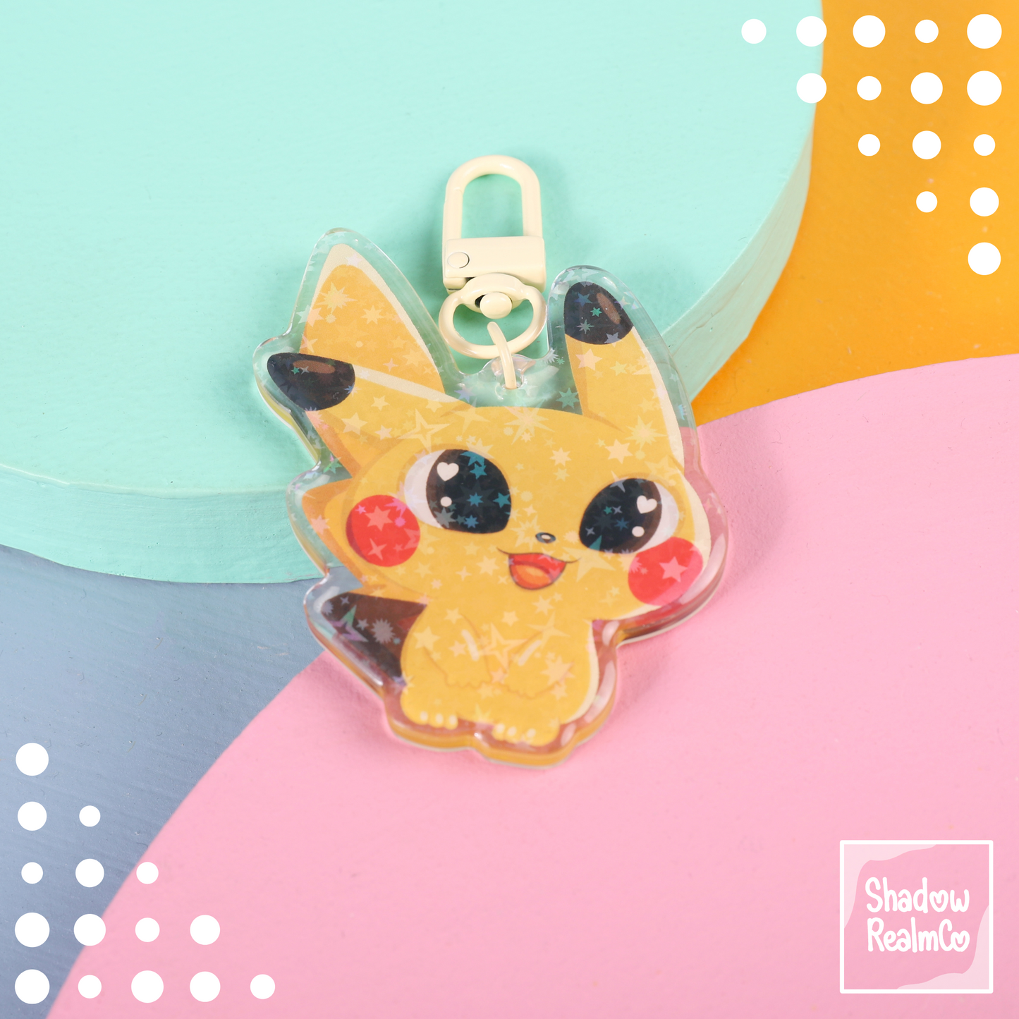 Cute Double Sided Keychain | PIKACHU