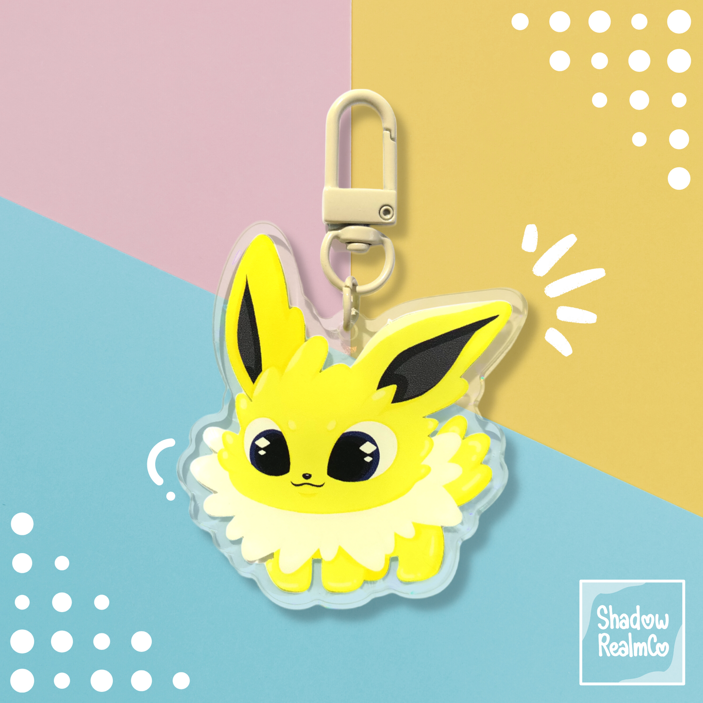 Jolteon Double Sided Holographic Keychain