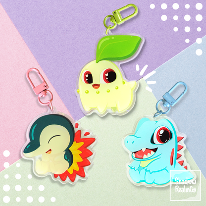 Chikorita Double Sided Holographic Keychain