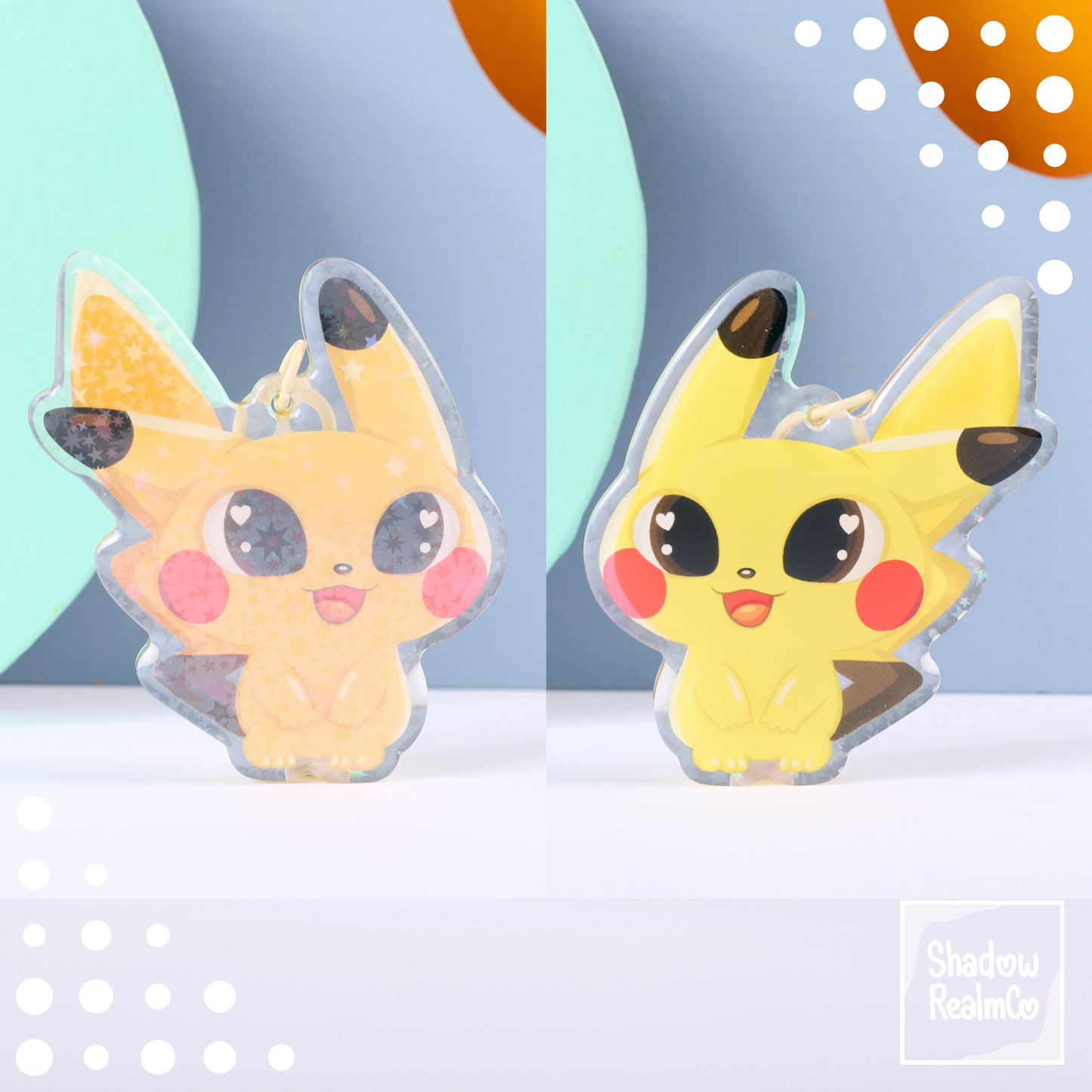 Cute Double Sided Keychain | PIKACHU