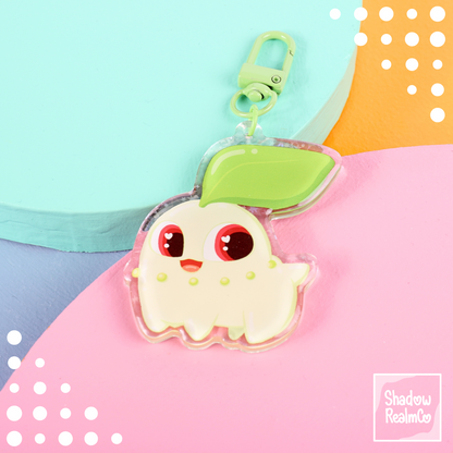Starter Double Sided Keychain | CHIKORITA