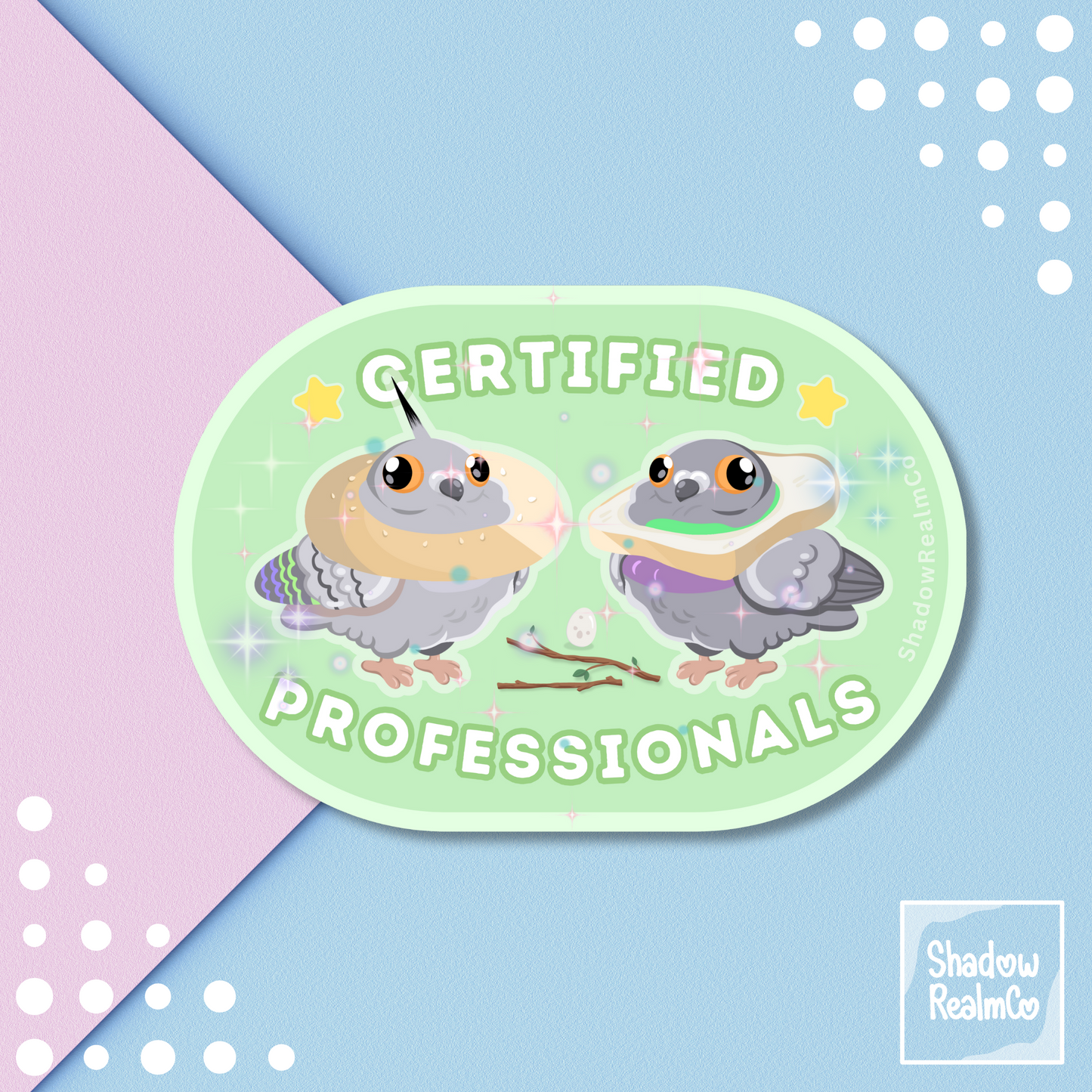 Certified Professionals | Holographic Stars Vinyl Sticker