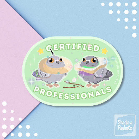 Certified Professionals | Holographic Stars Vinyl Sticker