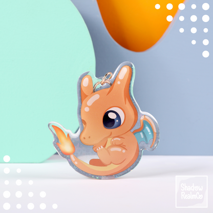 Cute Double Sided Keychain | CHARIZARD