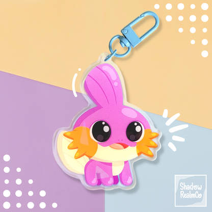 Mudkip Double Sided Holographic Keychain