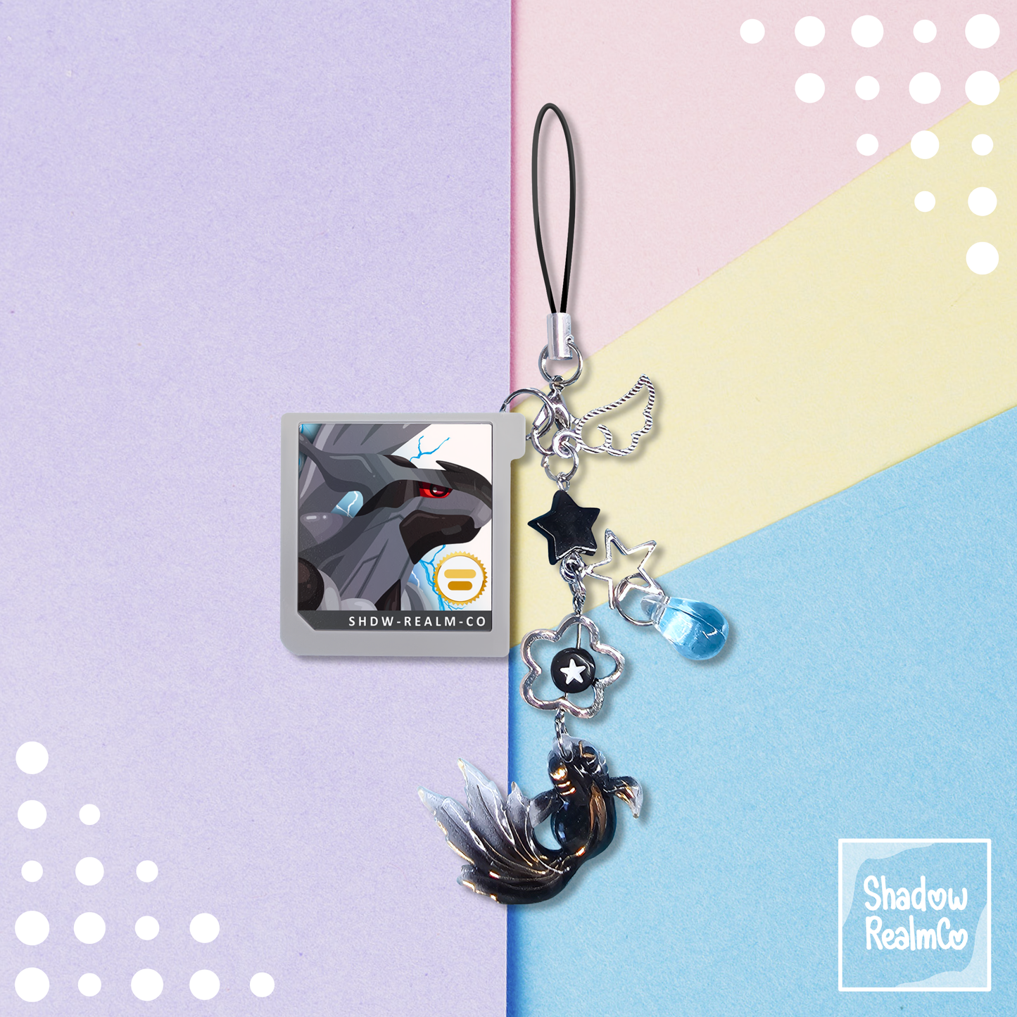 White DS Phone Charm