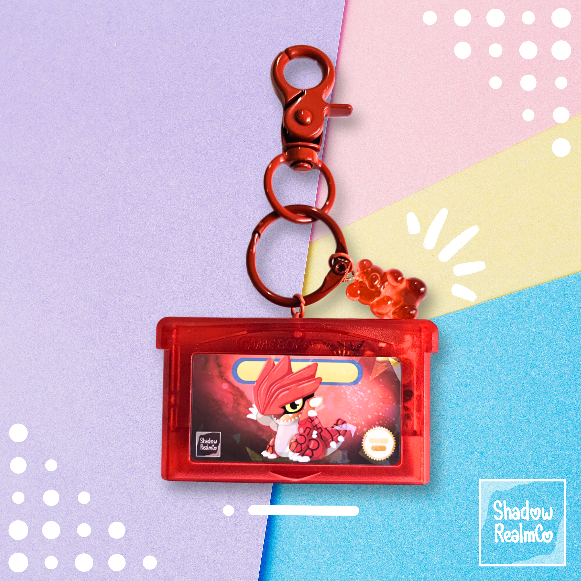 Key Chain Ruby Ruby GBA Shaker Holographic Keychain – ShadowRealmCo