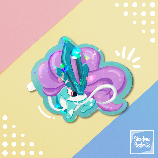 Suicune Legendary Holographic Sticker