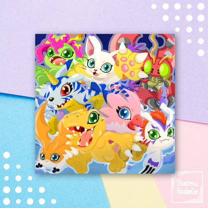 Digimon I Art Print [Square]
