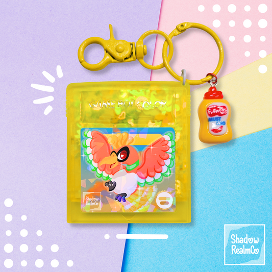 Ho-Oh Gold GBC Shaker Holographic Keychain