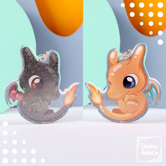 Cute Double Sided Keychain | CHARIZARD