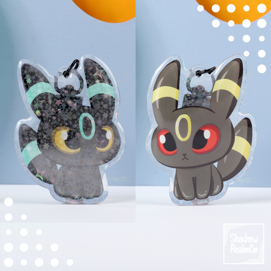 Eeveelution Double Sided Keychain | UMBREON