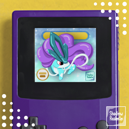 Suicune GBC Shaker Holographic Keychain
