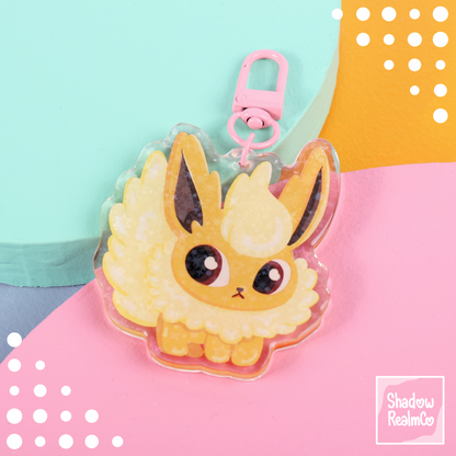 Eeveelution Double Sided Keychain | FLAREON